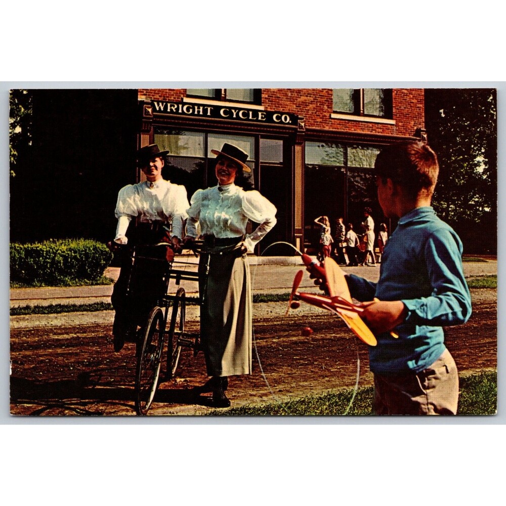Wright Brothers Cycle Shop Greenfield Village Dearborn Michigan Postcard Vintage